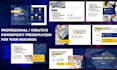 design pitch deck and creative powerpoint presentation