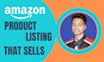write amazon product listing, SEO amazon description