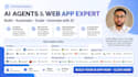 develop full web applcaition including ai agents