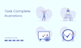 create custom flat vector illustration for you