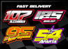 create racing number, race team logo, lettering