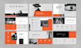 design business powerpoint presentation template, pitch deck slides