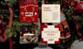 make sparkling christmas instagram template for you