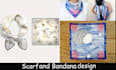 create scarf bandana pattern design for fabric print