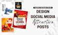 be design social media post, instagram post, facebook post, youtube thumbnail