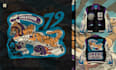 custom varsity jacket illustration, clothing design