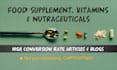 write food supplements and vitamins articles
