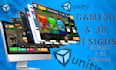 do unity game design, expert UI , UX designer