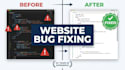 debug and fix your HTML, CSS and javascript code
