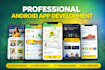 develop custom android app using java or kotlin in android studio