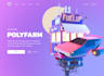 3d web landing page design, figma, and lottie animation