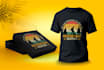 do awesome custom vector graphic typography tshirt design for your clothing line