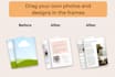 provide 3 canva magazine mockup canva template