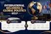 help in international relations and global politics