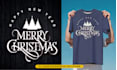 do festive christmas and new year logo for tshirts sweaters and hoodies