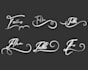 design scripted, signature, cursive, handwriting logo