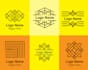 do modern geometric polygonal linear abstract line art logo design
