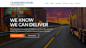 design an optimized logistics website trucking, transport cargo dispatch website