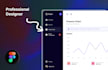 create the web app UI design in figma
