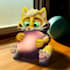 do a fully rendered cute furry art