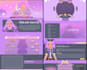 make a stylized profile website for vtuber, artist or agency
