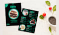 design food menu, restaurant menu, menu board, menu card