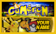 design a pokemon banner or header, mascot banner