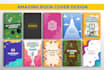 design notebook, journal, and planner cover with free mockup
