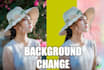 do background remove, replace and object removal