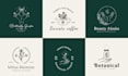 design botanical boho hand drawn and feminine logo