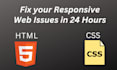 fix html css and responsive bug fixing