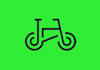 design bicycle logo with express delivery