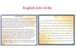 prepare ma, m phil students assignments of english to urdu translation