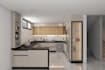 design a realistic 3d kitchen cabinetry and render it