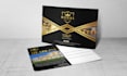 design luxury postcard printready