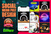 design social media posts for instagram, facebook or linkedin in 24 hrs