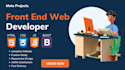 be your front end web developer using HTML, CSS, javascript,react js