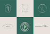 design minimalist line art signature  hand drawn botanical logo