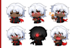 draw cute chibi anime emotes, emoji, stickers