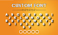 create your custom font and typography font design