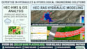 provide hydraulics and hydrological engg solutions using hec ras, hec hms or gis