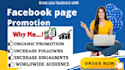 do facebook page growth organically and fast