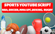 write video scripts of youtube sports channel