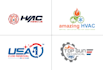 do hvac, plumbing and air conditioning logo design