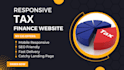 design responsive tax, finance, loan, accounting website