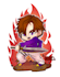 chibi anime style illustrations for fan art, oc, manga