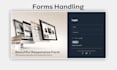 create a responsive forms,  landing page with PHP validation