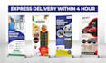 design roll up, retractable, or pull up or roller banners in 4 to 24 hours