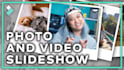 create a slideshow video with background music