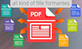 professionally turn any file conversion pdf,HTML, word,excel